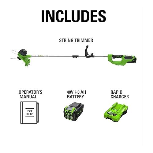  Greenworks ST40B410 Cordless String, 12