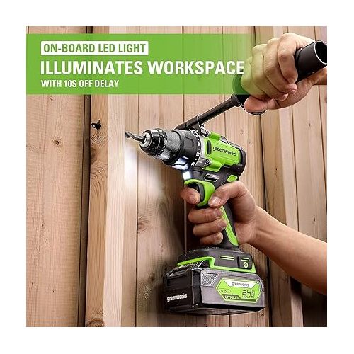  Greenworks 24V 7pcs Combo Kit w/2.0Ah & 4.0Ah USB Batteries & (2) Chargers. 800in/lb Drill, Impact Driver, Multi-tool, Reciprocating Saw, Circular, Brad Nailer and Flashlight