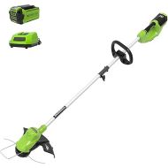 Greenworks 40V 15’’ Cordless String Trimmer w/ 2 Ah Battery & Charger