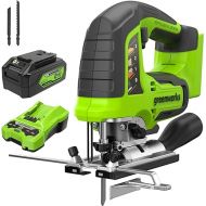 Greenworks 24V Brushless Jig Saw,24V Battery Charger，24V 4Ah USB Battery