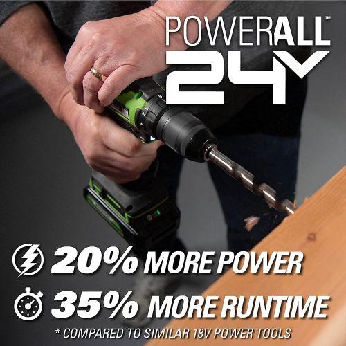  Greenworks 24V Brushless 1/2-Inch Drill/Driver, 2.0Ah (USB Hub) Battery and Charger Included