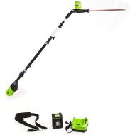Greenworks Pro 80V 20 Cordless Pole Hedge Trimmer, 2.0Ah Battery and Charger Included