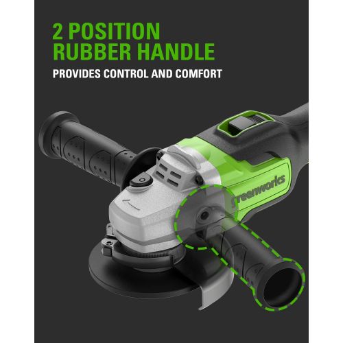  Greenworks 24V Brushless Angle Grinder - Battery and Charger Sold Separately