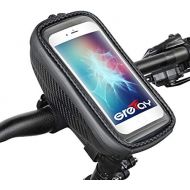 [아마존베스트]Grefay Bicycle Handlebar Bag Waterproof Mobile Phone Case Hard Shell Bicycle Mobile Phone Holder Handlebar Bag with Touch Screen for Smartphone GPS Sat Nav and Other Edge up to 6.5