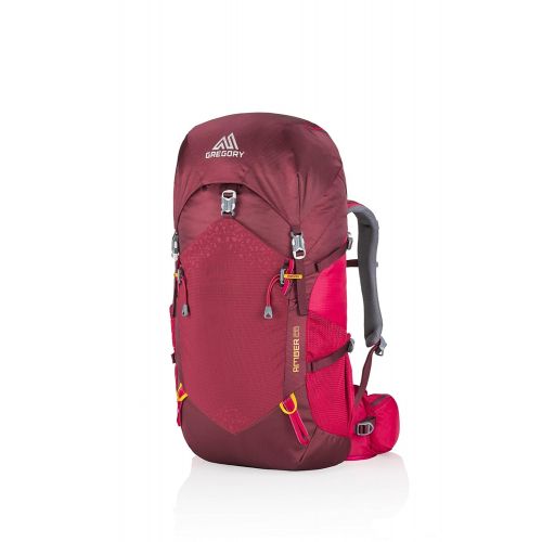 그레고리 Gregory Mountain Products Amber 28 Womens Hiking Backpack | Day Hike, Camping, Travel | Integrated Rain Cover, Adjustable Components, Internal Frame Daypack | Streamlined Comfort o