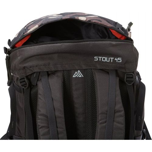 그레고리 Gregory Mountain Products Stout 45 Mens Hiking Backpack | Backpacking, Camping, Travel | Integrated Rain Cover, Adjustable Components, Internal Frame | Streamlined Comfort on the T