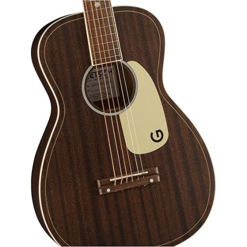  Gretsch G9500 Jim Dandy 24-Inch Scale Flat Top Non-Cutaway Sapele Body 6-String Acoustic Guitar with Black Walnut Fingerboard (Right-Handed, Frontier Stain)