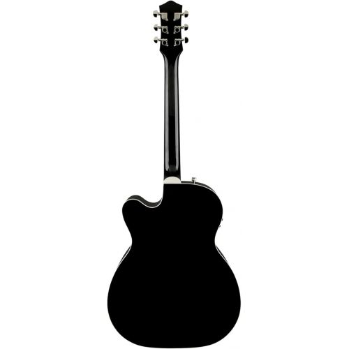  Gretsch G5013CE Rancher Junior Cutaway 6-String Acoustic Electric Guitar with Laurel Fingerboard and Mahogany Neck (Right-Handed, Black)