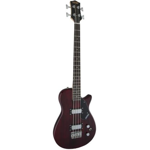  Gretsch G2220 Electromatic Junior Jet Bass II Short-Scale 4-String Right-Handed Guitar with Basswood Body (Walnut Stain)