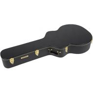 Gretsch G6302 Custom Hard Shell Flat Top Telex Finish Solid Wood Case for 12-String Acoustic Guitars (XL, Black)