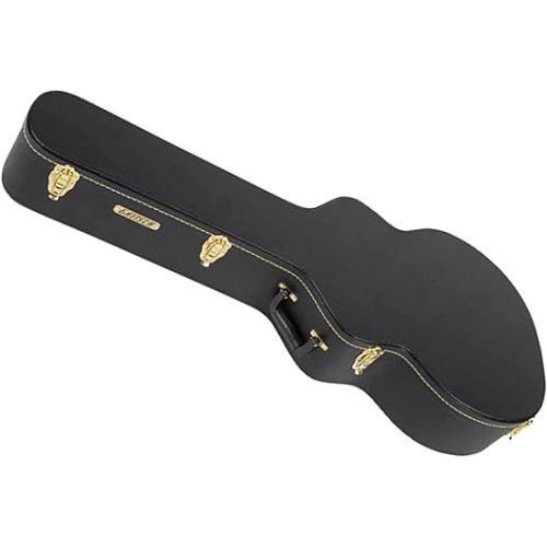  Gretsch G6302 Custom Hard Shell Flat Top Telex Finish Solid Wood Case for 12-String Acoustic Guitars (XL, Black)