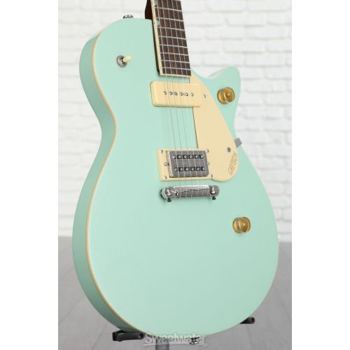  Gretsch G2215-P90 Streamliner Junior Jet Club Electric Guitar - Mint Metallic with Laurel Fingerboard