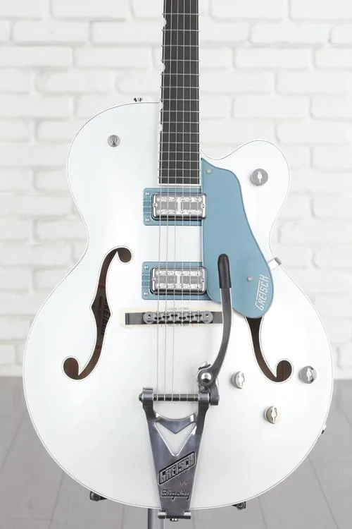 Gretsch G6118T-140 Limited-edition 140th Double Platinum Anniversary Hollowbody Electric Guitar - 2-tone Pure Platinum/Stone Platinum