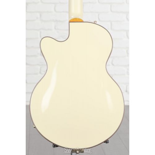  Gretsch Electromatic Chris Rocha Broadkaster Jr. Semi-hollowbody Electric Guitar - Vintage White, Bigsby Tailpiece