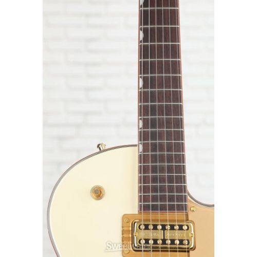 Gretsch Electromatic Chris Rocha Broadkaster Jr. Semi-hollowbody Electric Guitar - Vintage White, Bigsby Tailpiece