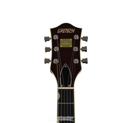  Gretsch G6609TFM Players Edition Broadkaster Center Block - Dark Cherry Stain, Bigsby Tailpiece