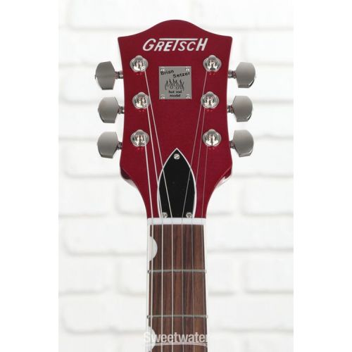  Gretsch G6120T-HR Brian Setzer Signature Hot Rod - Magenta Sparkle with Rosewood Fingerboard