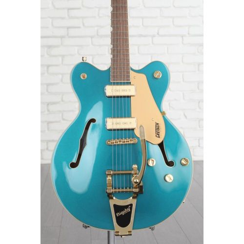  Gretsch Electromatic Pristine LTD Center Block Double-Cut Semi-hollowbody Electric Guitar with Bigsby - Petrol