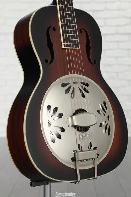 Gretsch G9241 Alligator Mahogany Round Neck Acoustic Electric Resonator - 2-color Sunburst, Padauk Fingerboard