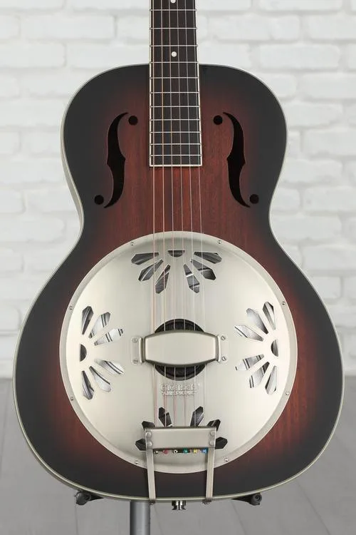  Gretsch G9241 Alligator Mahogany Round Neck Acoustic Electric Resonator - 2-color Sunburst, Padauk Fingerboard