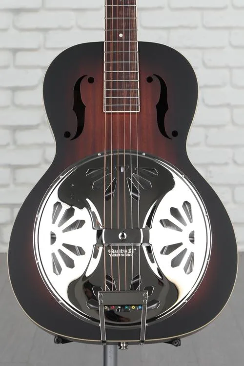  Gretsch G9220 Bobtail Round-neck Mahogany Body Resonator - 2-color Sunburst, Padauk Fingerboard Demo