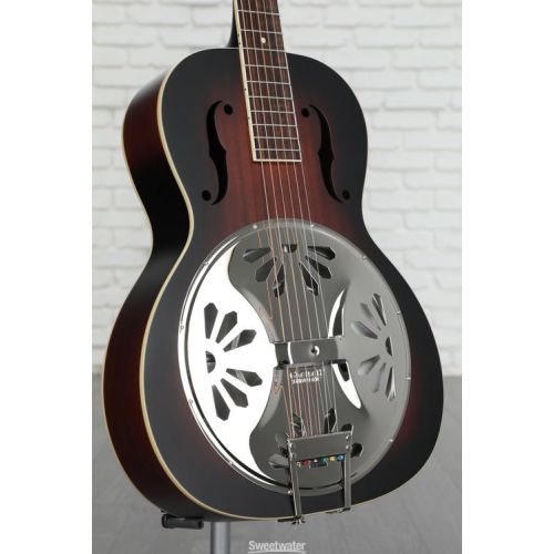  Gretsch G9220 Bobtail Round-neck Mahogany Body Resonator - 2-color Sunburst, Padauk Fingerboard Demo