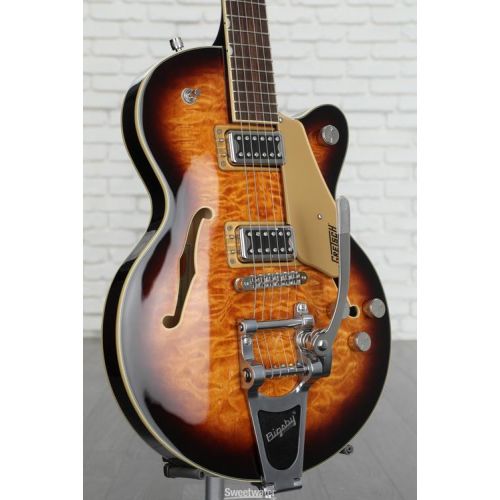  Gretsch G5655T-QM Electromatic Center Block Jr. Quilt Semi-hollowbody Electric Guitar - Sweet Tea Demo