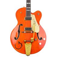 Gretsch G6120-55 Nashville Chet Atkins Masterbuilt Hollowbody Electric Guitar - Gretsch Orange