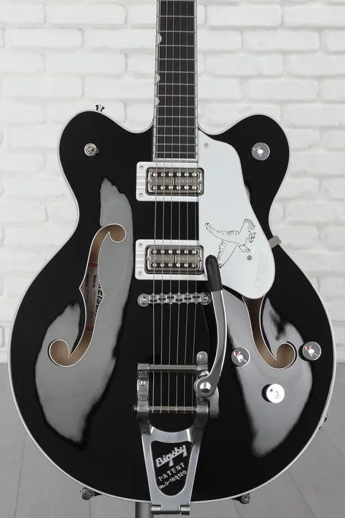 Gretsch G6636T Player's Edition Silver Falcon Center Block Double-Cut Semi-hollow Electric Guitar - Black