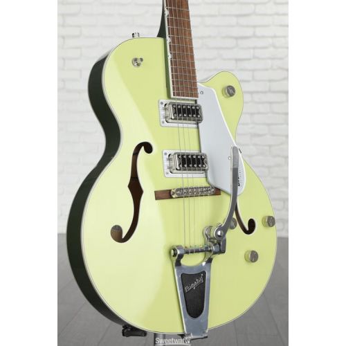  Gretsch G5420T Electromatic Classic Hollowbody Single-cut Electric Guitar with Bigsby - Two-tone Anniversary Green Demo