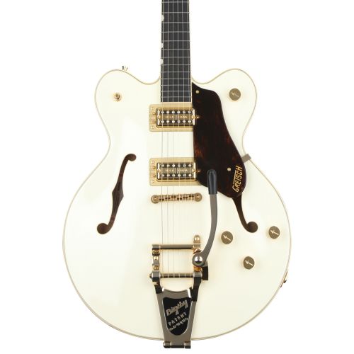  Gretsch G6609TDC Players Edition Broadkaster Center Block - Vintage White, Bigsby Tailpiece