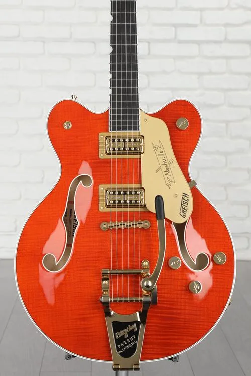 Gretsch G6620TFM Players Edition Nashville Center Block - Orange Stain, Bigsby Tailpiece