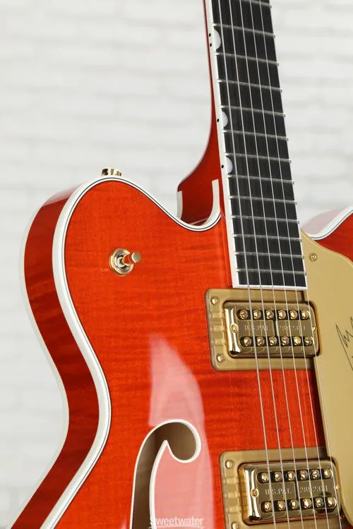  Gretsch G6620TFM Players Edition Nashville Center Block - Orange Stain, Bigsby Tailpiece