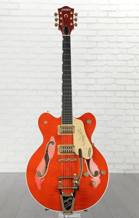  Gretsch G6620TFM Players Edition Nashville Center Block - Orange Stain, Bigsby Tailpiece