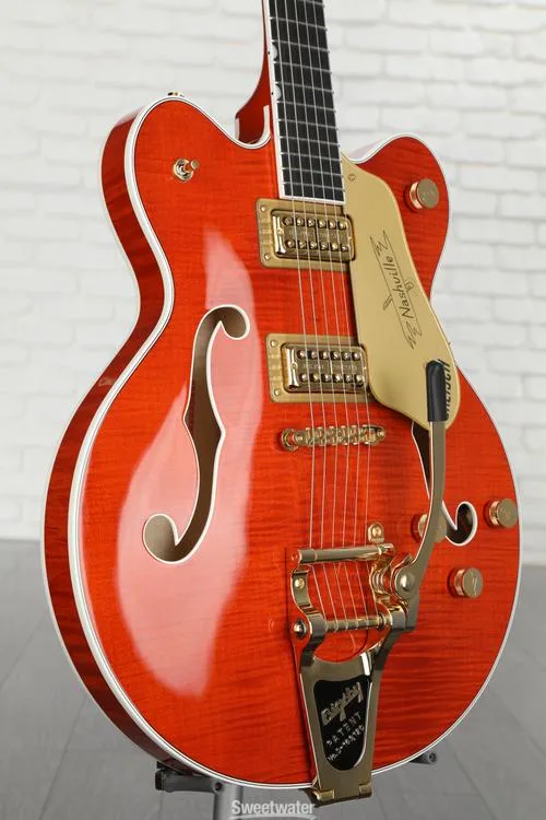  Gretsch G6620TFM Players Edition Nashville Center Block - Orange Stain, Bigsby Tailpiece