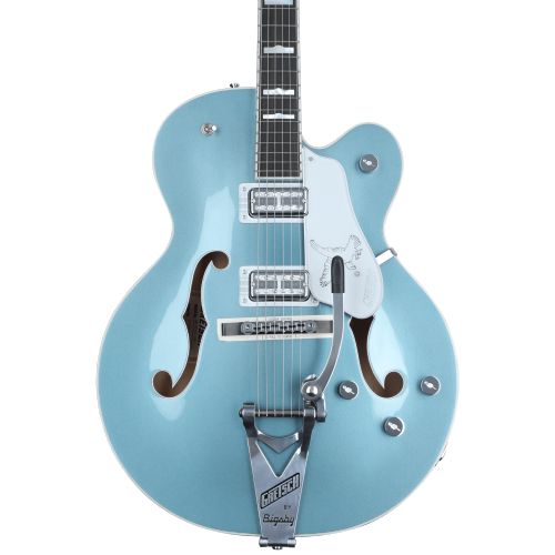  Gretsch G6136T-140 PRO 140th Double Platinum Edition Falcon Hollowbody Electric Guitar - Two-tone Stone Platinum/Pure Platinum with Bigsby Tailpiece