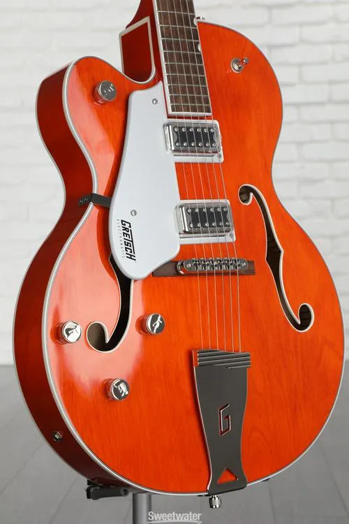  Gretsch G5420LH Electromatic Classic Hollowbody Single-cut Left-handed Electric Guitar - Orange Stain Demo