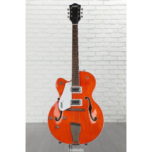  Gretsch G5420LH Electromatic Classic Hollowbody Single-cut Left-handed Electric Guitar - Orange Stain Demo