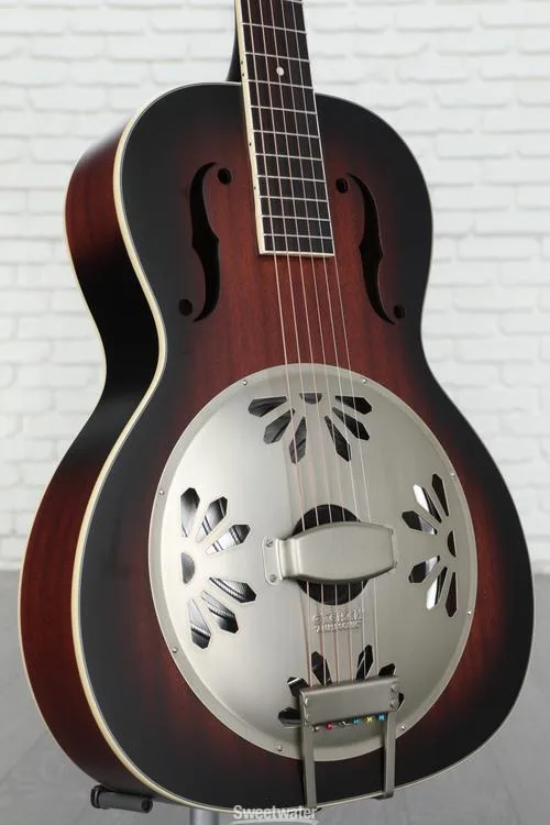 Gretsch G9240 Alligator Mahogany Round Neck Resonator - 2-color Sunburst, Padauk Fingerboard