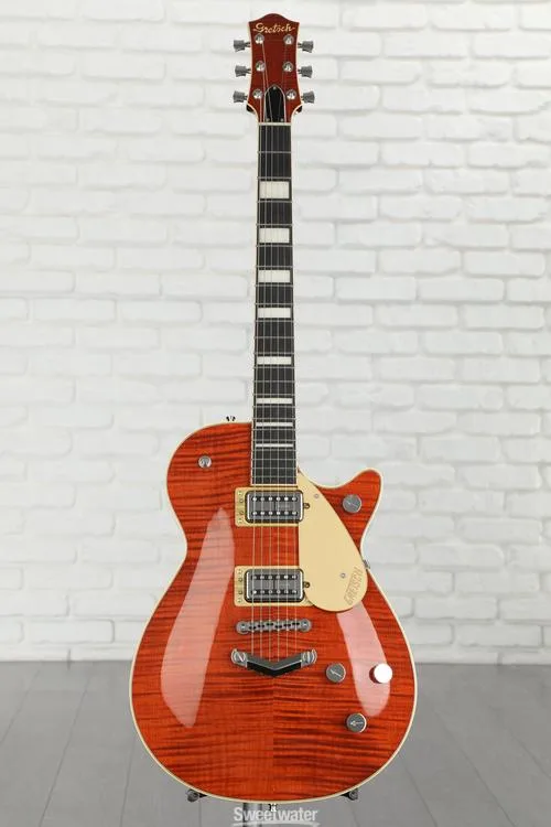  Gretsch G6228FM Player's Edition Duo Jet Electric Guitar - Bourbon Flame