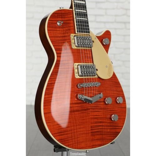  Gretsch G6228FM Player's Edition Duo Jet Electric Guitar - Bourbon Flame