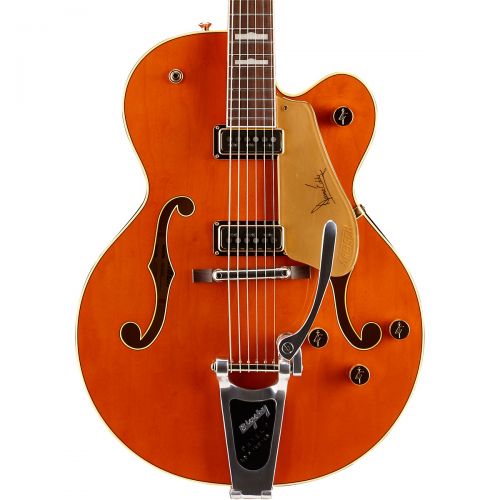  Gretsch Guitars G6120DE Duane Eddy Hollowbody Electric Guitar Western Orange Stain