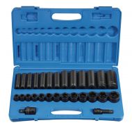 Grey Pneumatic (1328RD 1/2 Drive 28-Piece Standard/Deep Socket Set