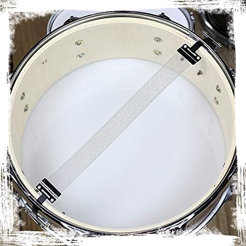  [아마존베스트]Snare Drum by Griffin | Black Hickory PVC Glossy Finish on Poplar Wood Shell 14 x 5.5 | Percussion Musical Instrument with Drummers Key for Students & Professionals | 8 Lugs & Delu