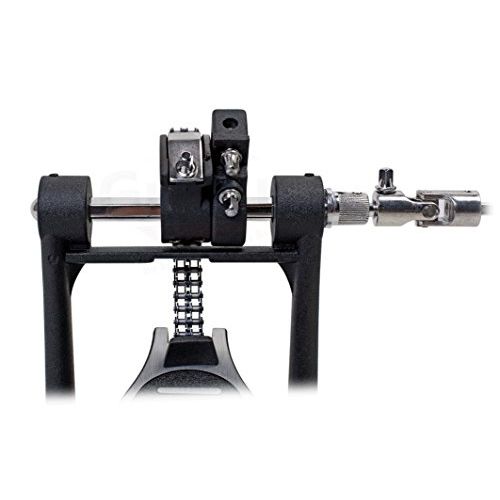  Deluxe Double Kick Drum Pedal for Bass Drum by Griffin | Twin Set Foot Pedal|Quad Sided Beater Heads|Dual Pedal Double Chain Drive Percussion Hardware | Impressive Response for Met