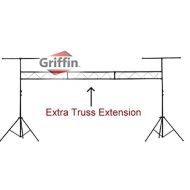 DJ Light Truss Stand System by Griffin|I-Beam Trussing Equipment Set|Hanging Mount Lighting Package for Music Gear, PA Speakers, Can Lights|T-Bar and Extra Truss Extension for Audi