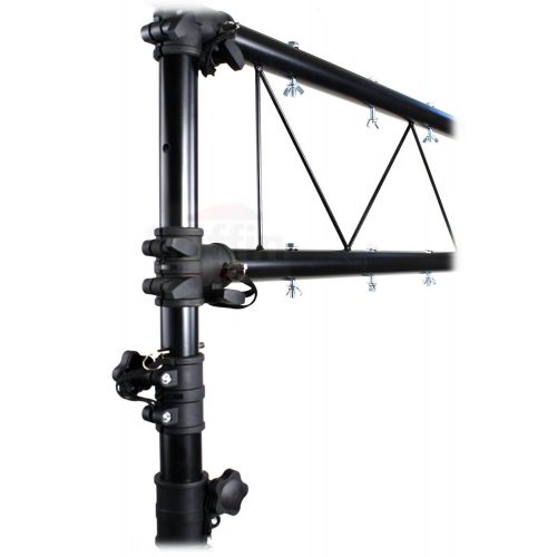  DJ Light Truss Stand System by Griffin|I-Beam Trussing Equipment Set|Hanging Mount Lighting Package for Music Gear, PA Speakers, Can Lights|T-Bar and Extra Truss Extension for Audi