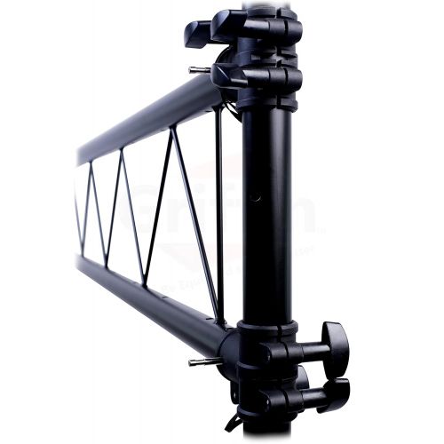  DJ Light Truss Stand System by Griffin|I-Beam Trussing Equipment Set|Hanging Mount Lighting Package for Music Gear, PA Speakers, Can Lights|T-Bar and Extra Truss Extension for Audi