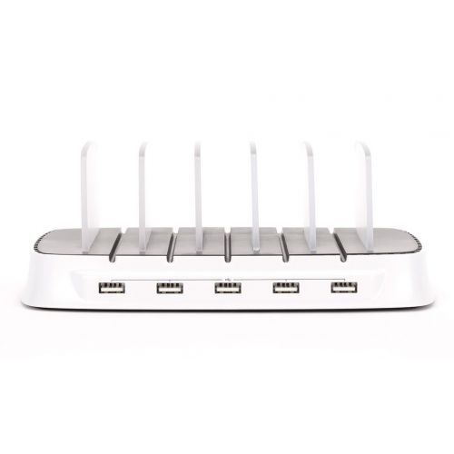  Griffin Technology Griffin PowerDock 5 - Multi-Charger Dock [Charges 5 USB devices] [For iPad, for iPhone, and for iPod]