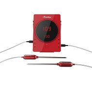 GrillEye GE0001 Smart Bluetooth Grilling & Smoking Thermometer, Red